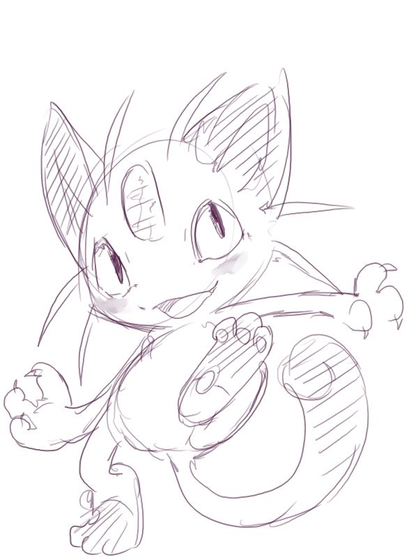 An elusive Meowth drawing that isn't of Sugar.